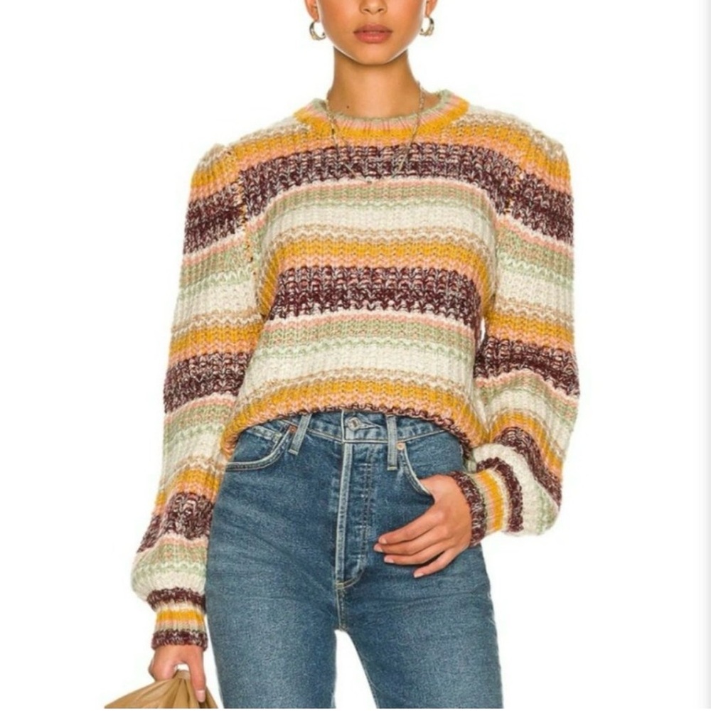 Mink Pink Khalida Stripe Chunky Knit Sweater